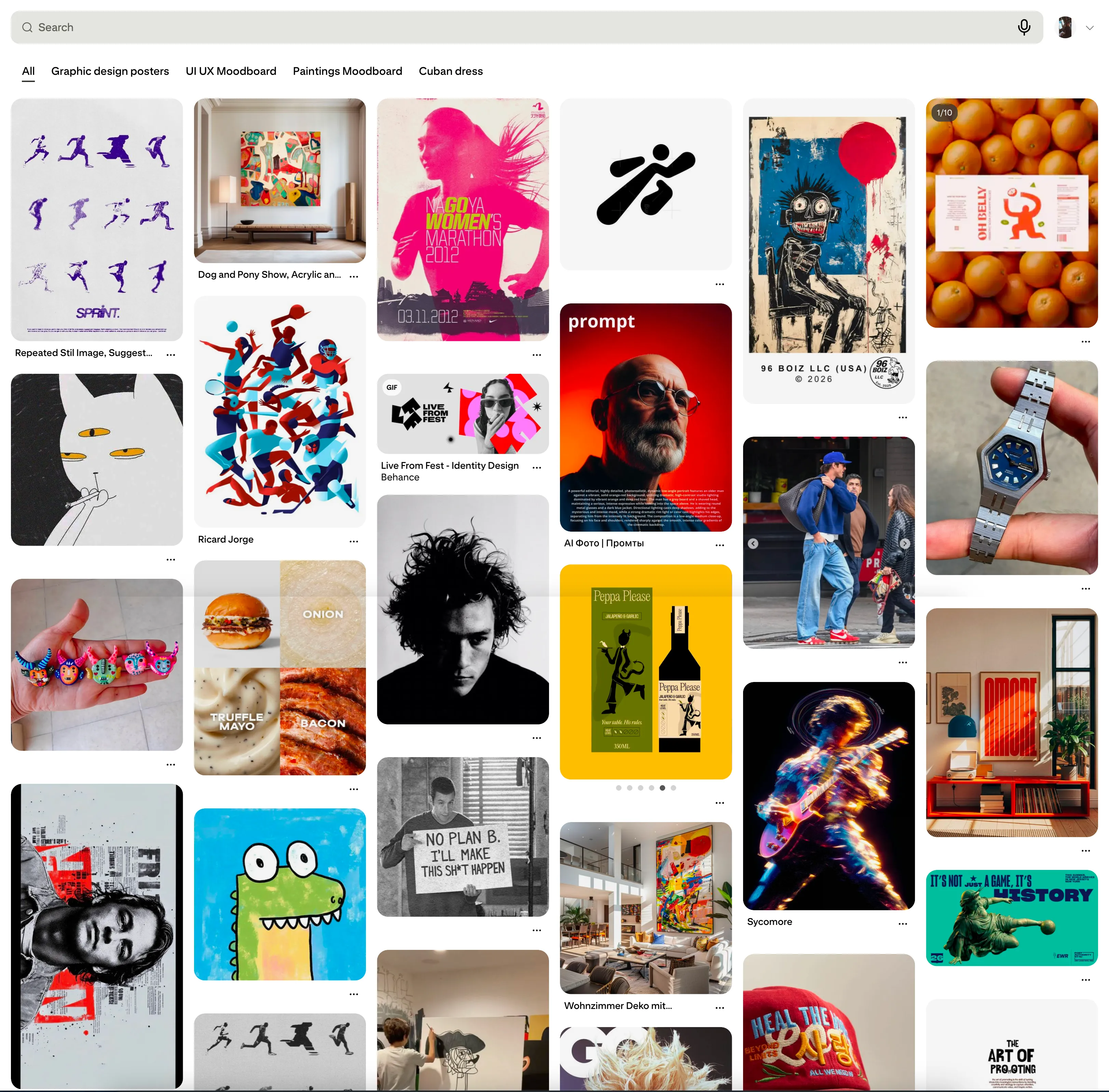 Generated moodboard preview